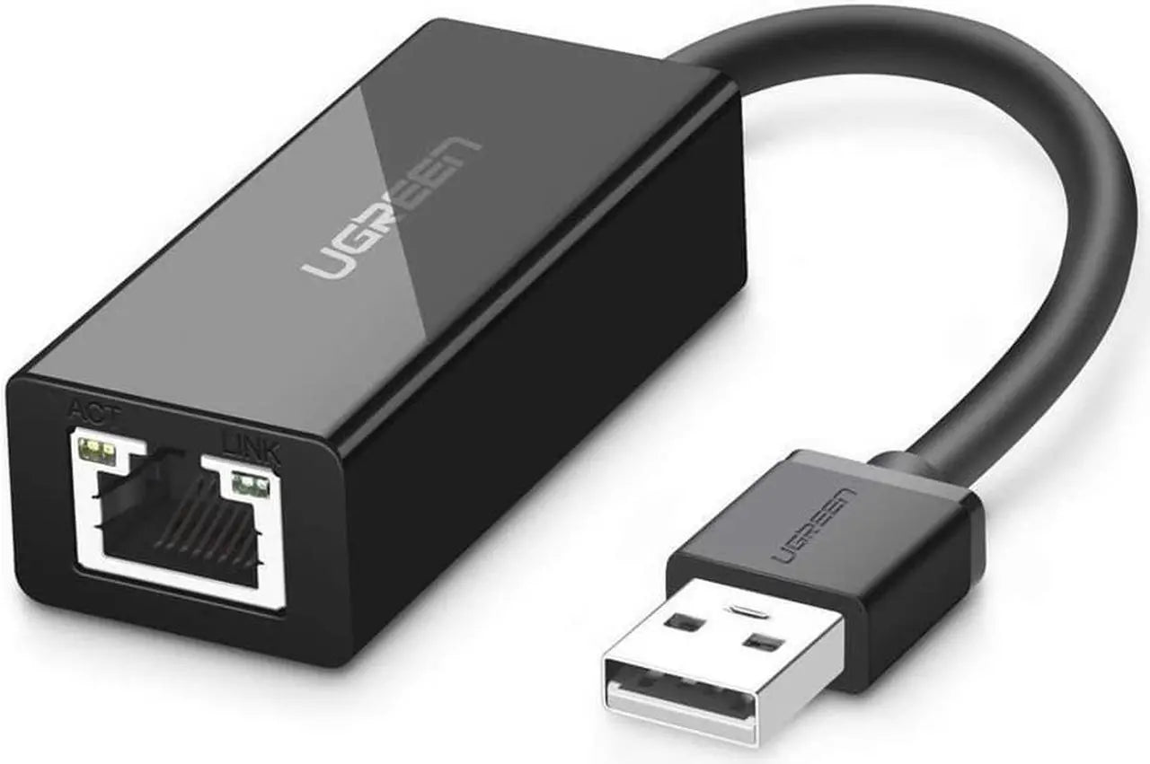 UGREEN USB 2.0 to Ethernet Adapter - USB-A to RJ45 Fast Ethernet 10/100Mbps