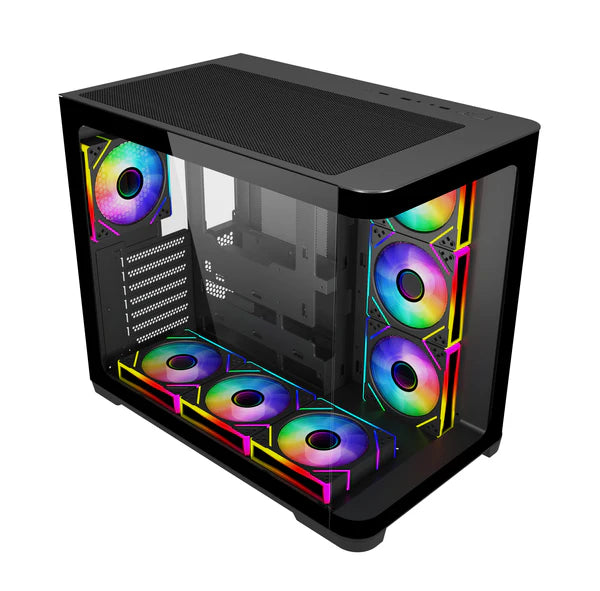 SAMA Neview 2851A Black ATX Mid-Tower Gaming Case | 4 ARGB Fans | 360mm Radiator Support