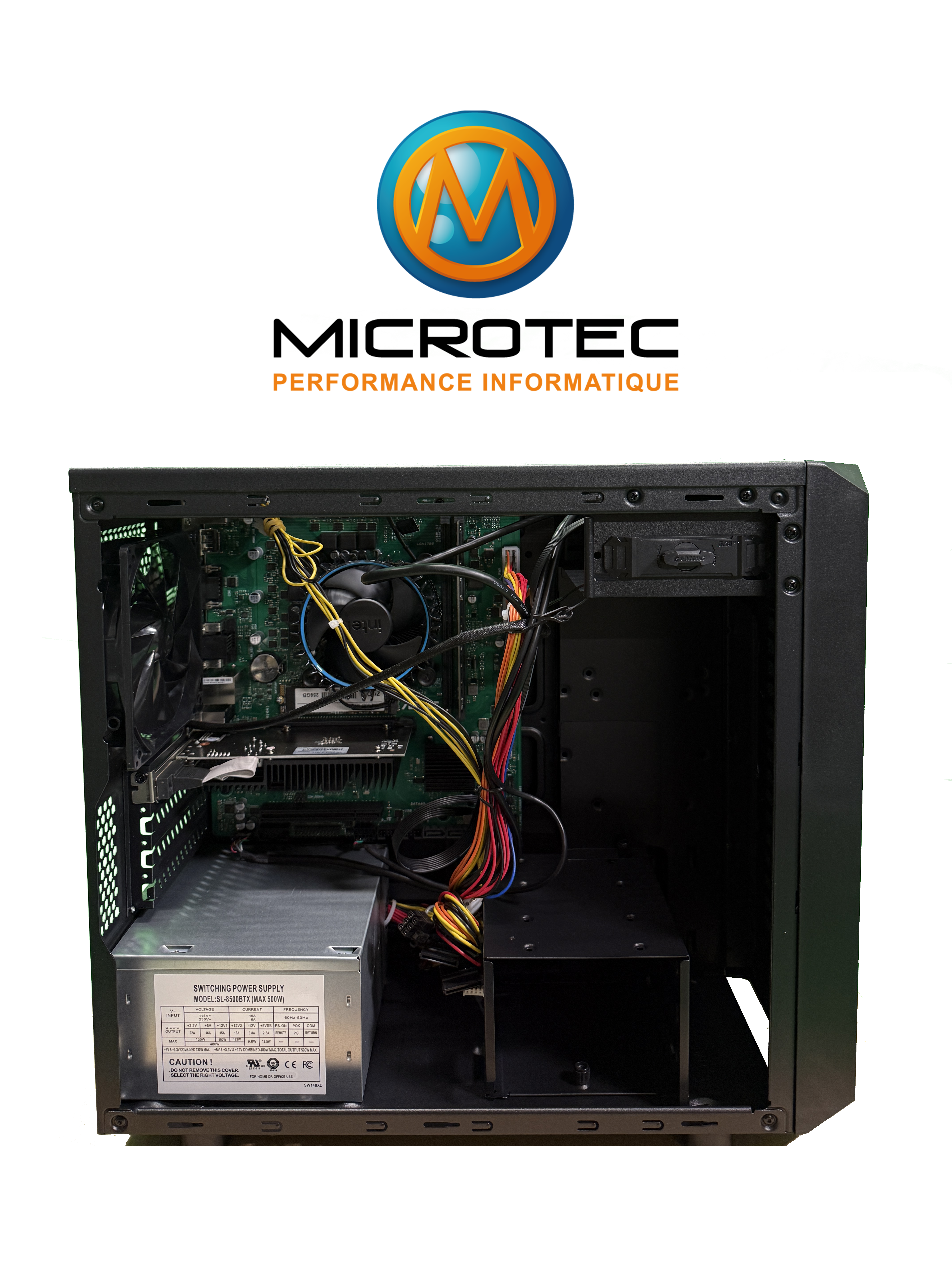 Desktop PC - Intel Core i3-14100 | Intel UHD Graphics 730, 16GB DDR4, 256GB NVMe SSD, Air Cooling