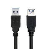 PrimeCables USB 3.0 Type-A Male to Type-A Female Extension Cable 6ft (1.8m) - Black