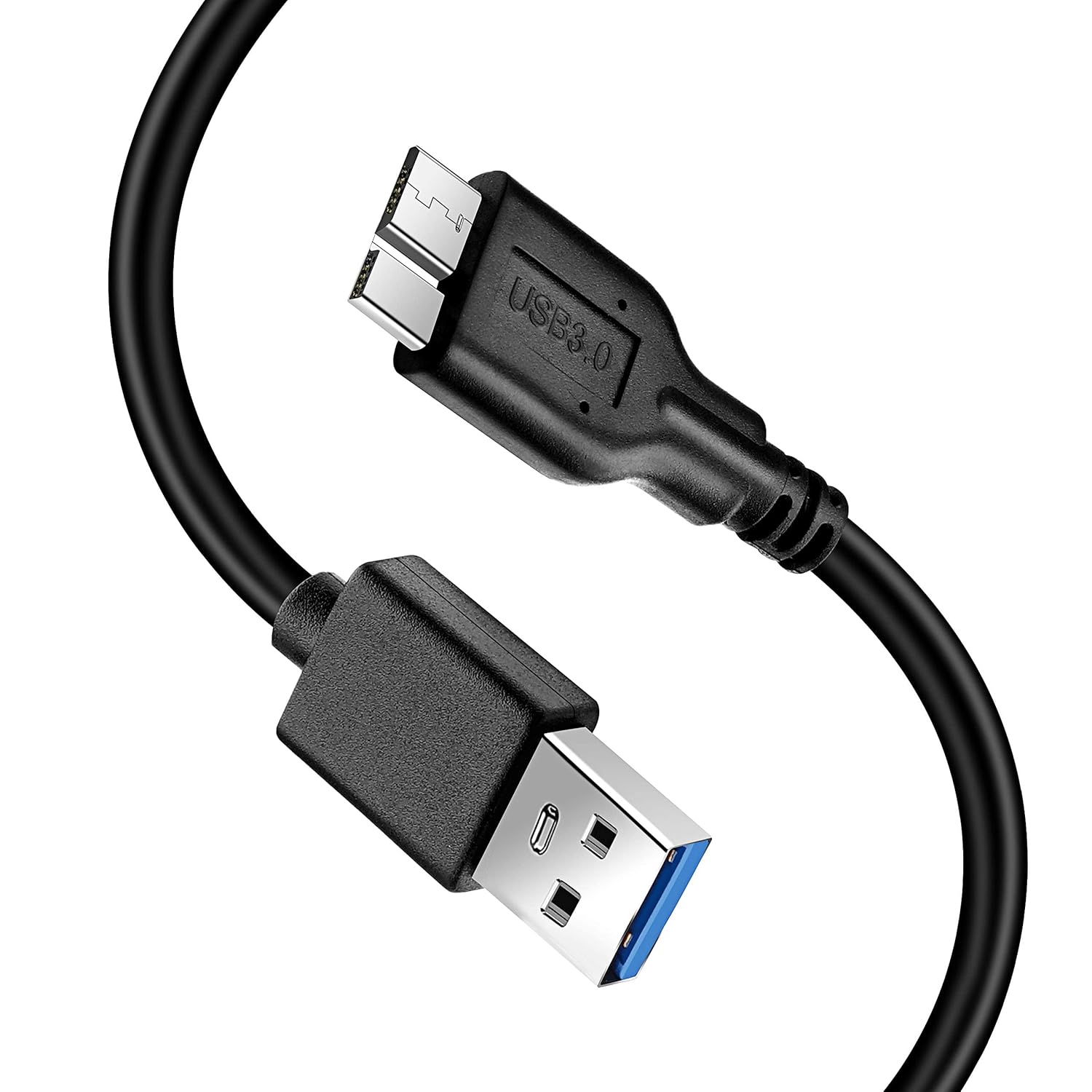 Cables USB 3.0 Type-A to Micro-B Cable - 1ft - Black
