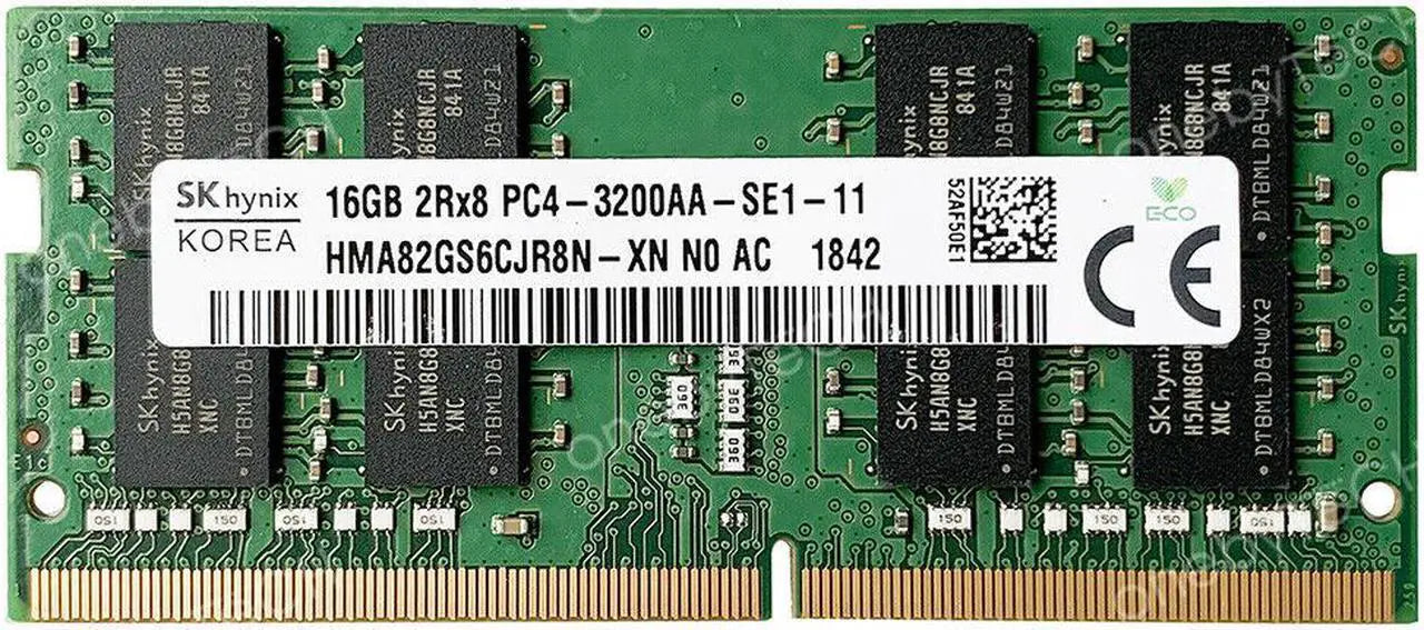 SK hynix 16GB DDR4-3200 CL16 Laptop Memory - HMA82GS6CJR8N-XN SO-DIMM