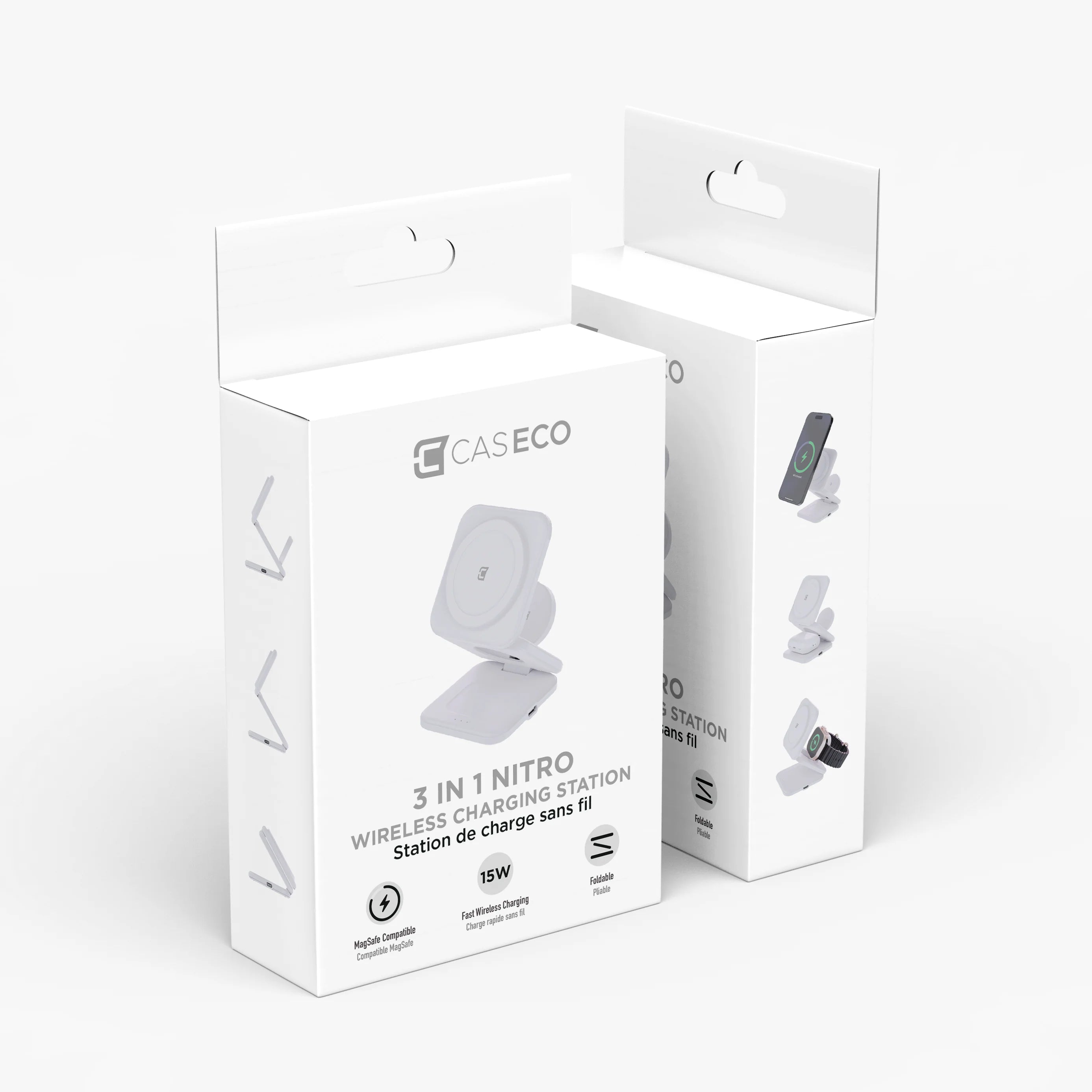 3-in-1 MagSafe Wireless Charging Station - White