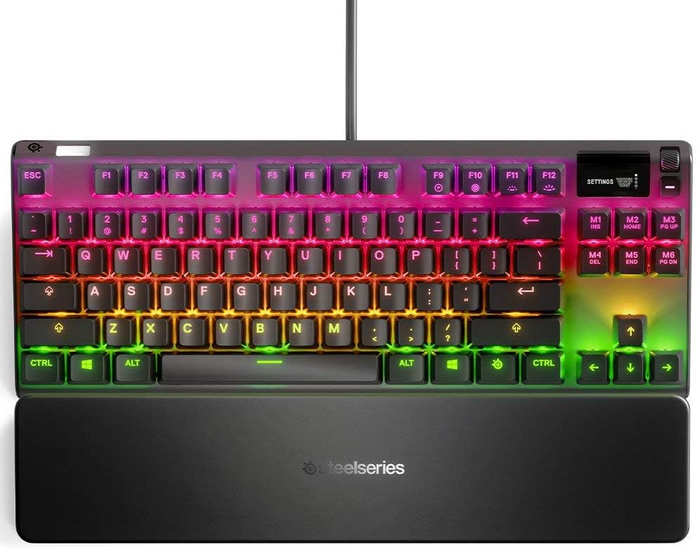 SteelSeries Apex 7 TKL Gaming Keyboard – RGB Mechanical Gaming Keyboard – Red Switches – TKL