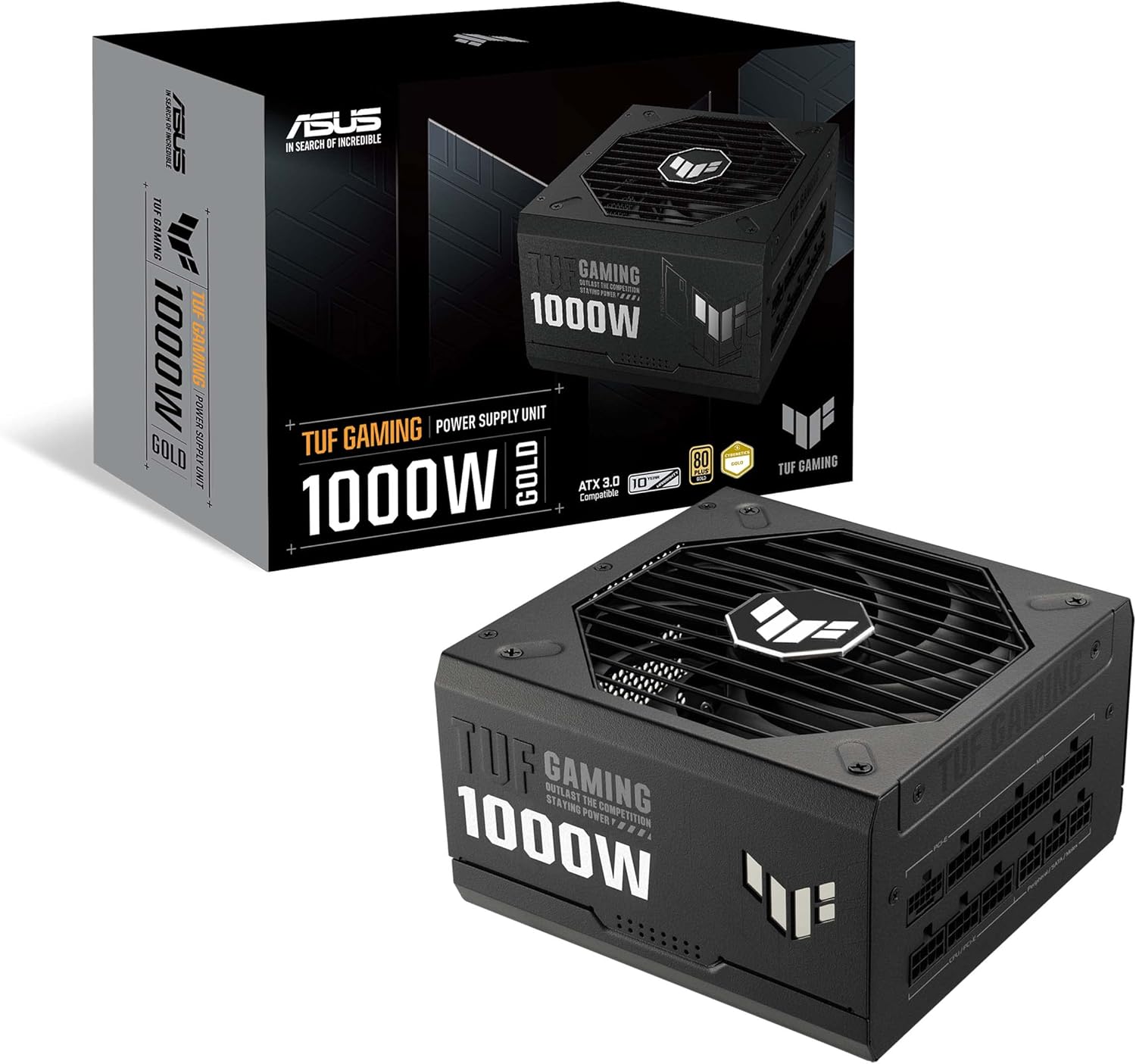 ASUS TUF Gaming 1000W 80 PLUS Gold Fully Modular ATX 3.1 Power Supply | TUF-GAMING-1000G