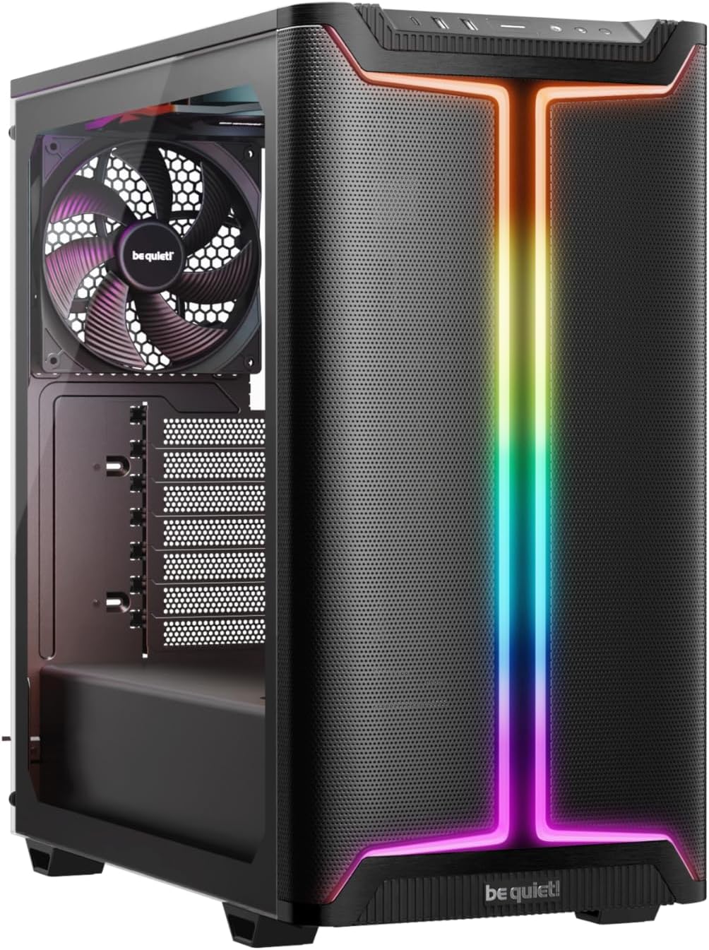 be quiet! Pure Base 501 DX Black ATX Mid-Tower Case | 3 Pure Wings 3 PWM Fans | High Airflow