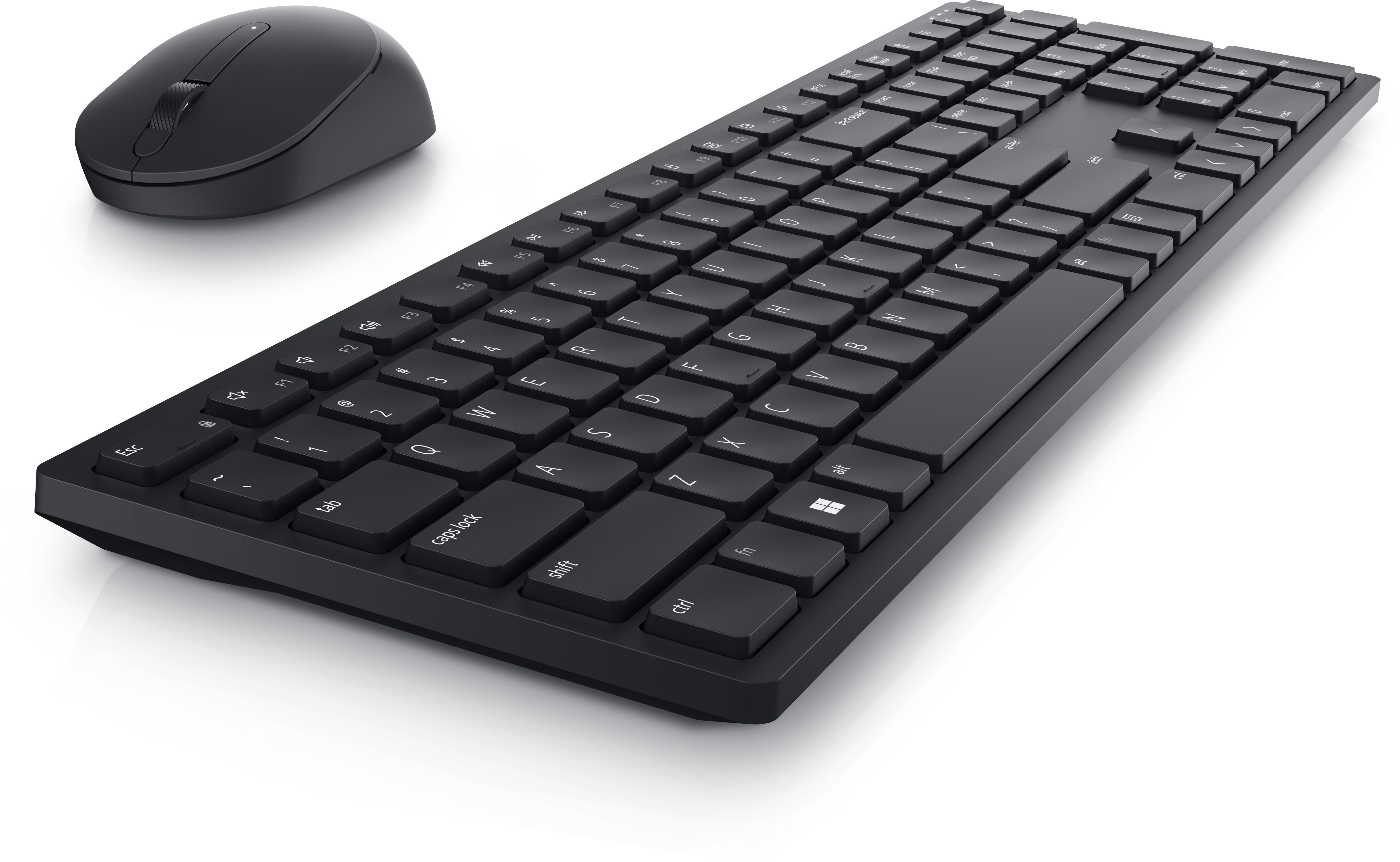 Dell Pro KM5221W Wireless Keyboard and Mouse Combo – Wireless Keyboard & Mouse Combo – 4000 DPI – Black