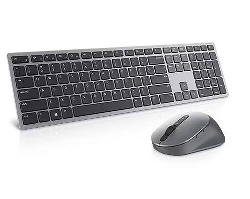 Dell Multi-Device Wireless Keyboard and Mouse Combo – Multi-Device Wireless Keyboard & Mouse Combo – Bluetooth 5.0 – Titan Grey