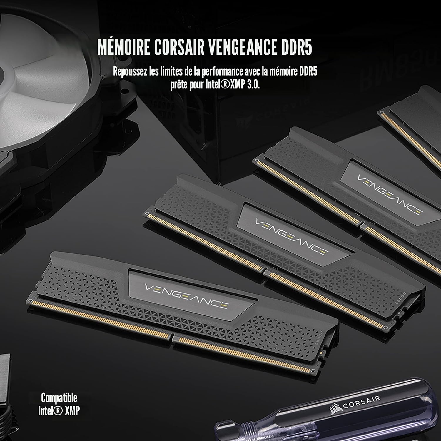 Kit de mémoire de bureau Corsair VENGEANCE 32 Go (2x16 Go) DDR5 6000 MHz CL30