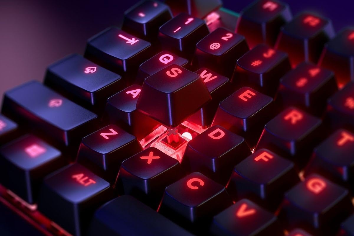 SteelSeries Apex 7 TKL Gaming Keyboard – RGB Mechanical Gaming Keyboard – Red Switches – TKL