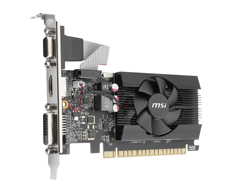 MSI GT 710 2GD3 LP - 2GB | Low Profile, Compact Size