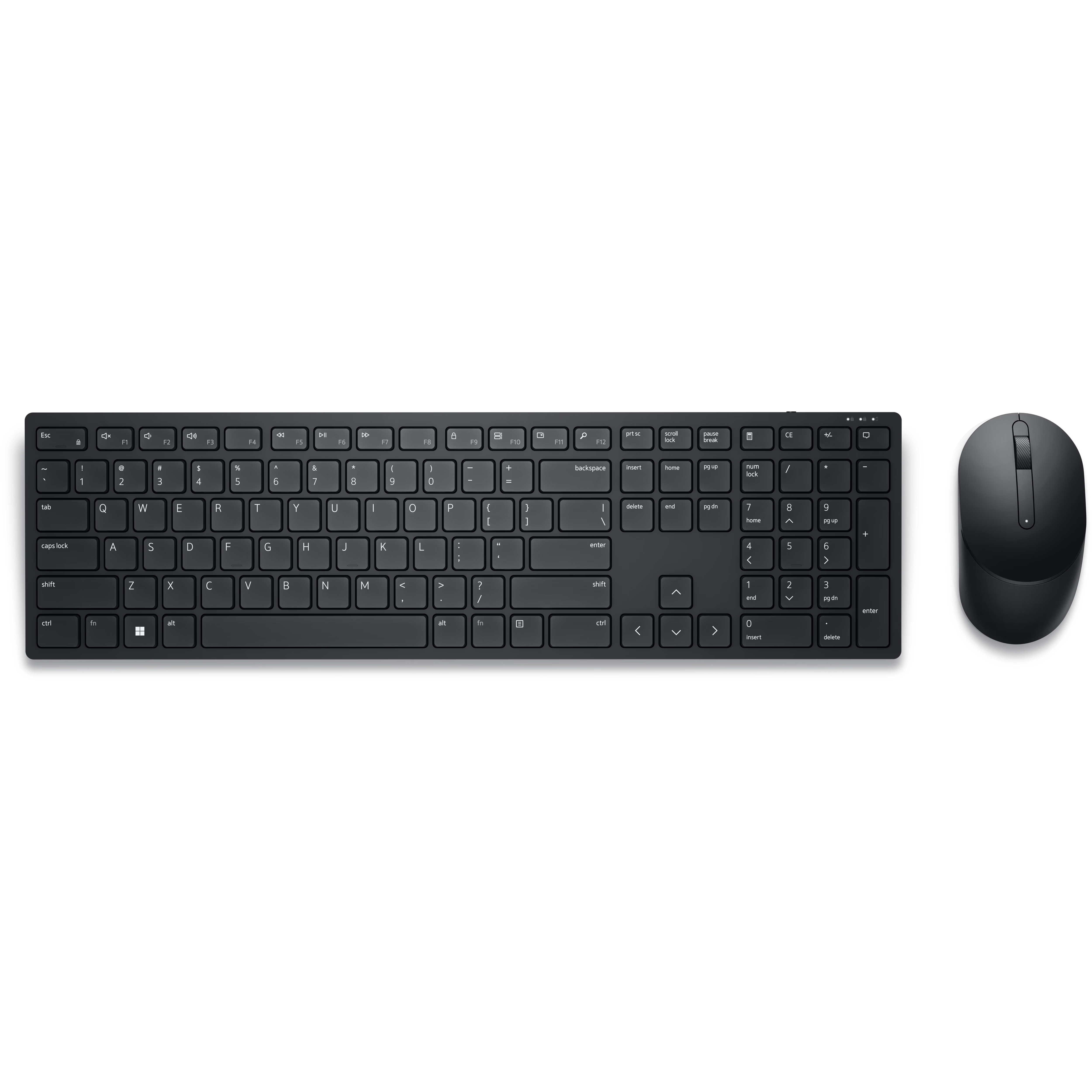 Dell Pro KM5221W Wireless Keyboard and Mouse Combo – Wireless Keyboard & Mouse Combo – 4000 DPI – Black