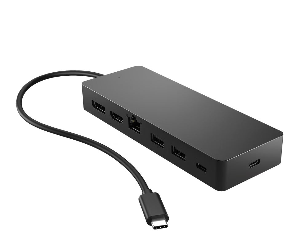 HP Universal USB-C Multiport Hub 7-in-1 Dual 4K HDMI & DisplayPort with 65W Power Delivery