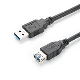 PrimeCables USB 3.0 Type-A Male to Type-A Female Extension Cable 6ft (1.8m) - Black