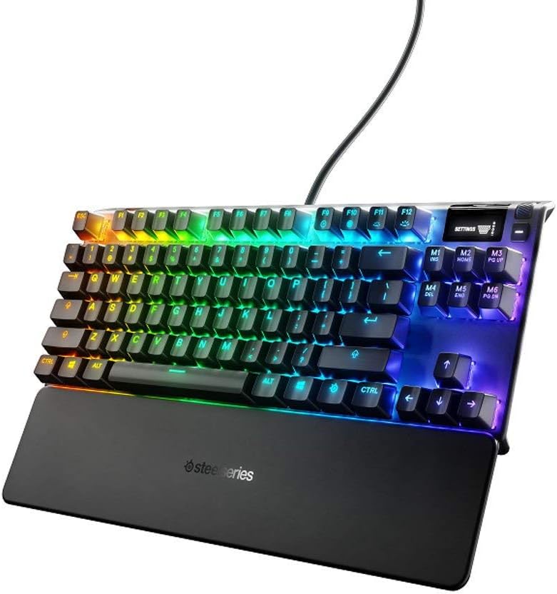 SteelSeries Apex 7 TKL Gaming Keyboard – RGB Mechanical Gaming Keyboard – Red Switches – TKL