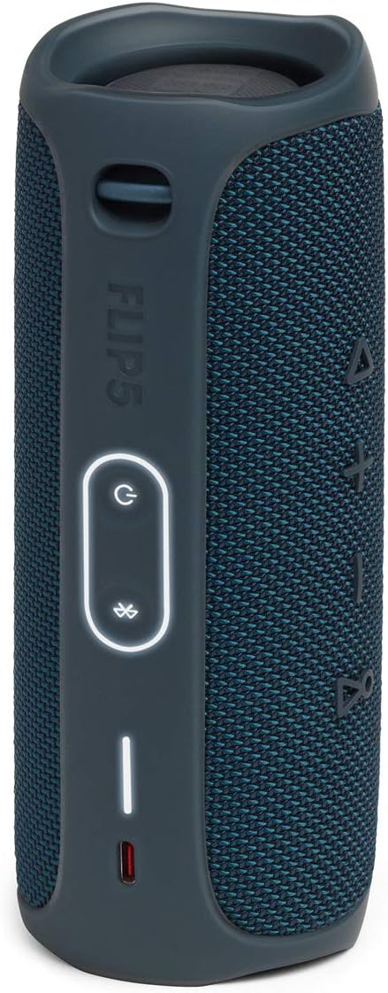 JBL Flip 5 Enceinte Bluetooth portable bleue – Étanche IPX7, PartyBoost et 12 heures d'autonomie