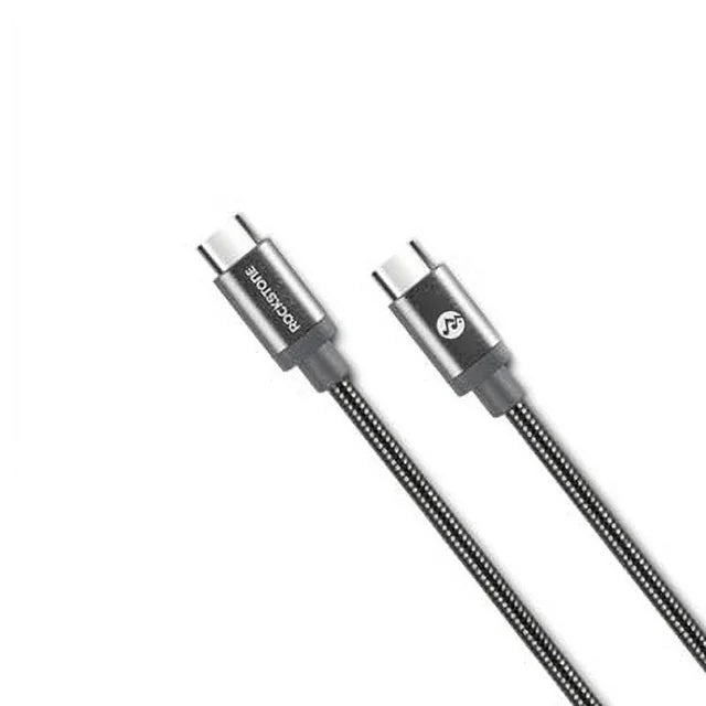 Rock & Stone Pet Proof Metal Braided USB-C to USB-C Cable (2 m)