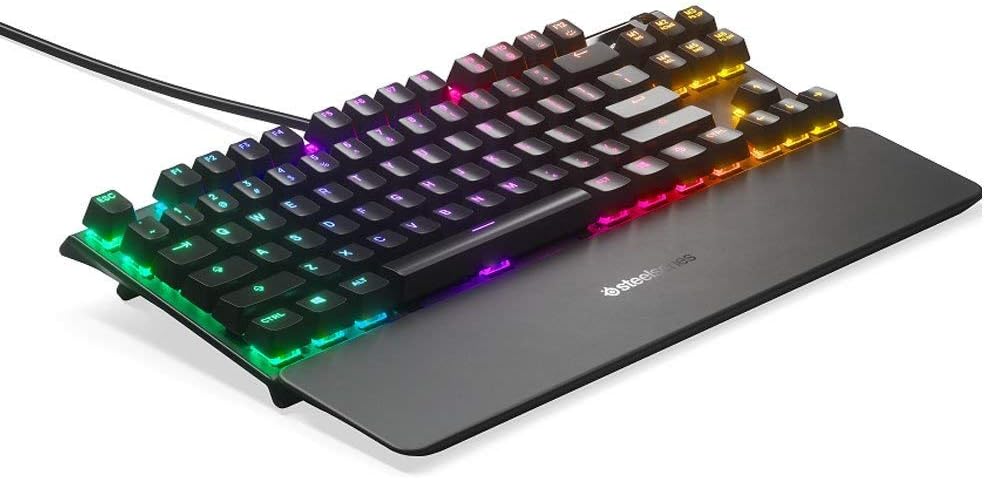 SteelSeries Apex 7 TKL Gaming Keyboard – RGB Mechanical Gaming Keyboard – Red Switches – TKL