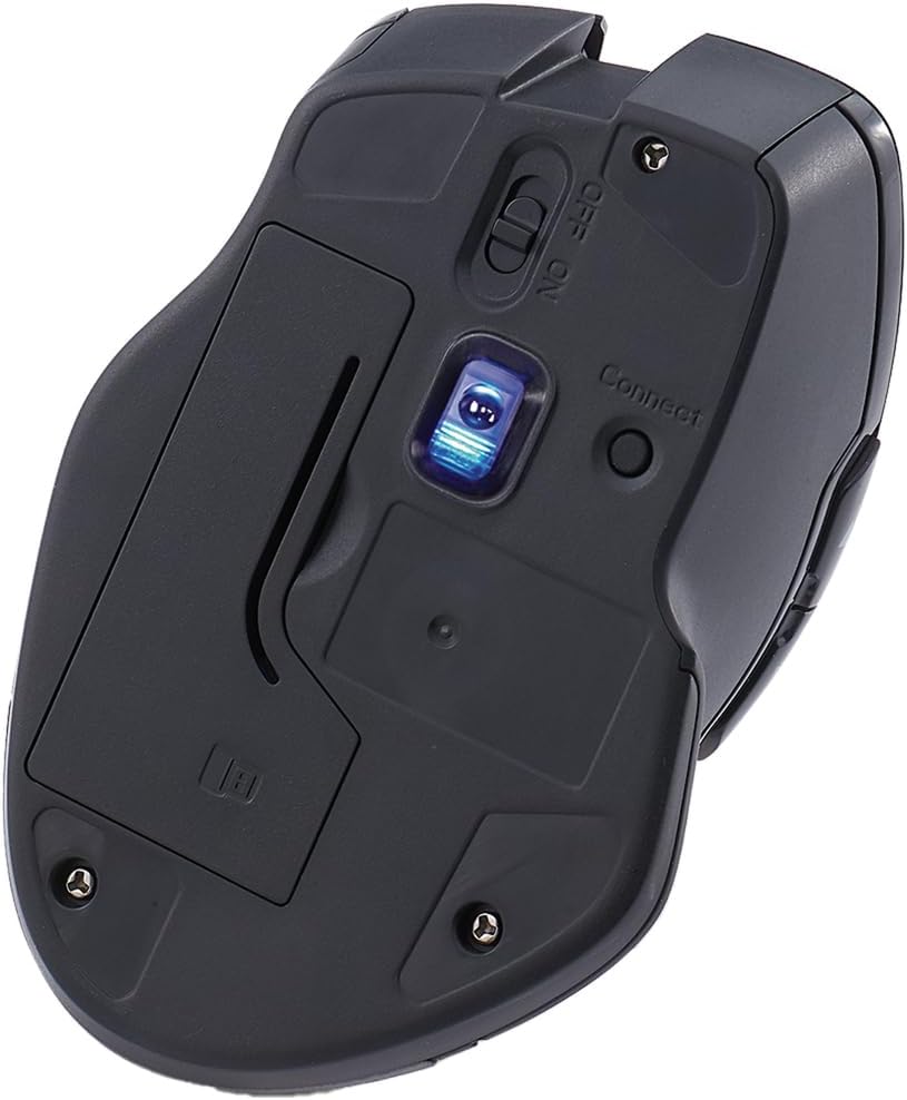 Souris LED bleue sans fil USB-C Verbatim – Souris LED bleue sans fil USB-C – 1600 DPI – Rouge