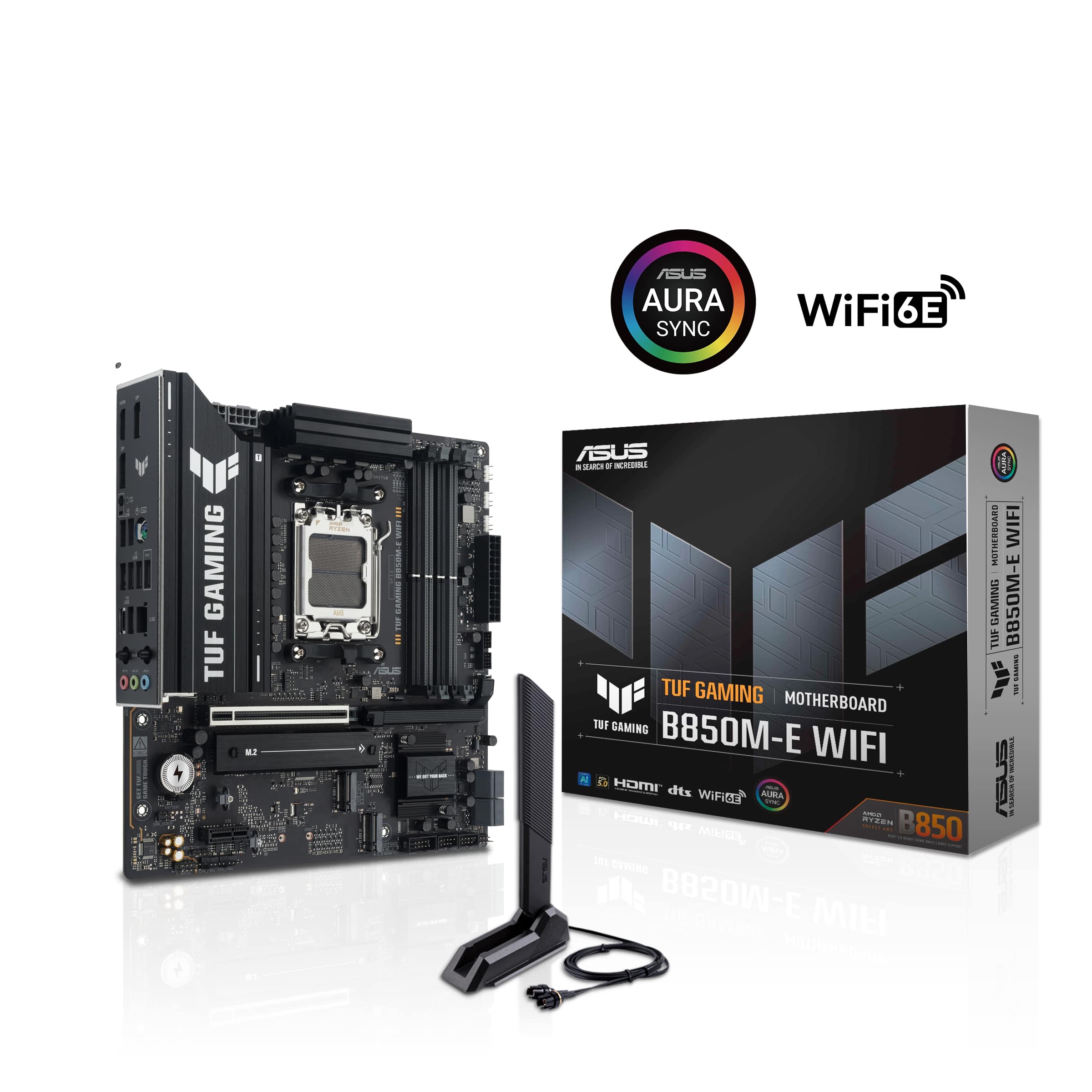 ASUS TUF Gaming AM5 ATX Motherboard - DDR5, PCIe 5.0, Wi-Fi 6E, 2.5Gb LAN