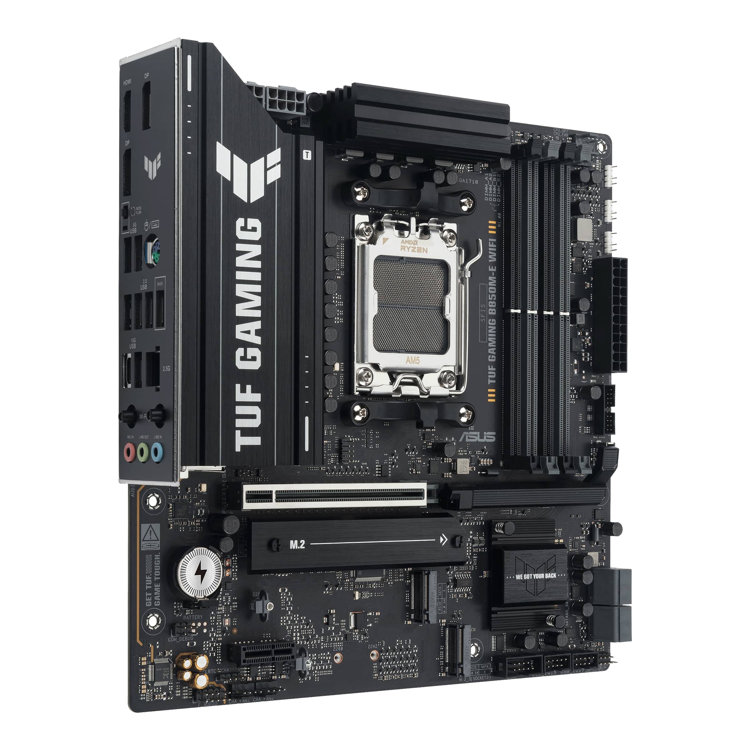ASUS TUF Gaming AM5 ATX Motherboard - DDR5, PCIe 5.0, Wi-Fi 6E, 2.5Gb LAN