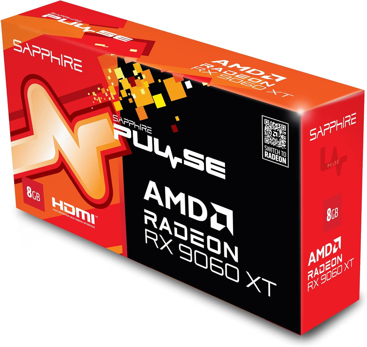 Sapphire PULSE AMD Radeon RX 9060 XT 8GB GDDR6 Gaming Graphics Card