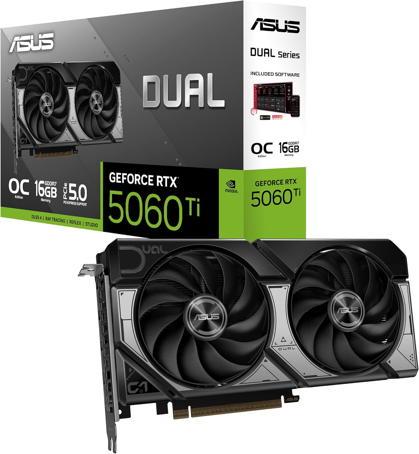 ASUS Dual GeForce RTX 5060 Ti 16GB - 16GB GDDR7