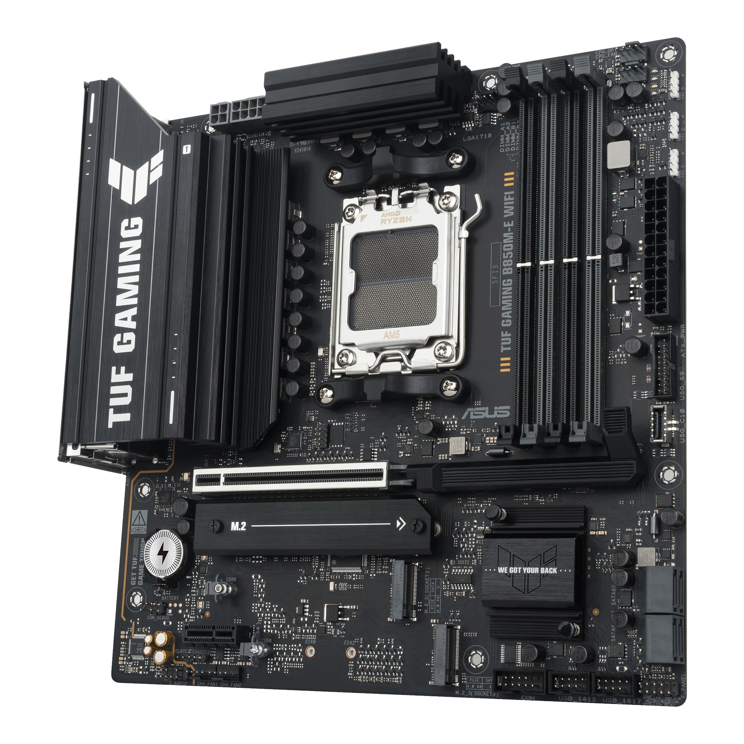 ASUS TUF Gaming AM5 ATX Motherboard - DDR5, PCIe 5.0, Wi-Fi 6E, 2.5Gb LAN