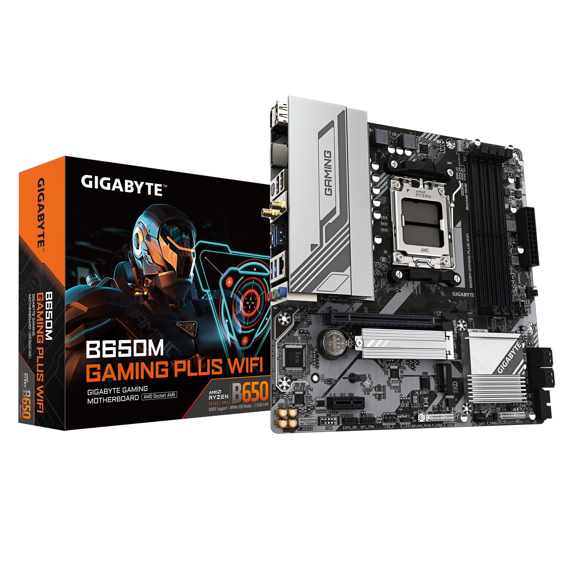 GIGABYTE B650 AM5 DDR5 Micro-ATX Motherboard - Wi-Fi 6E, PCIe 4.0, 2.5GbE LAN
