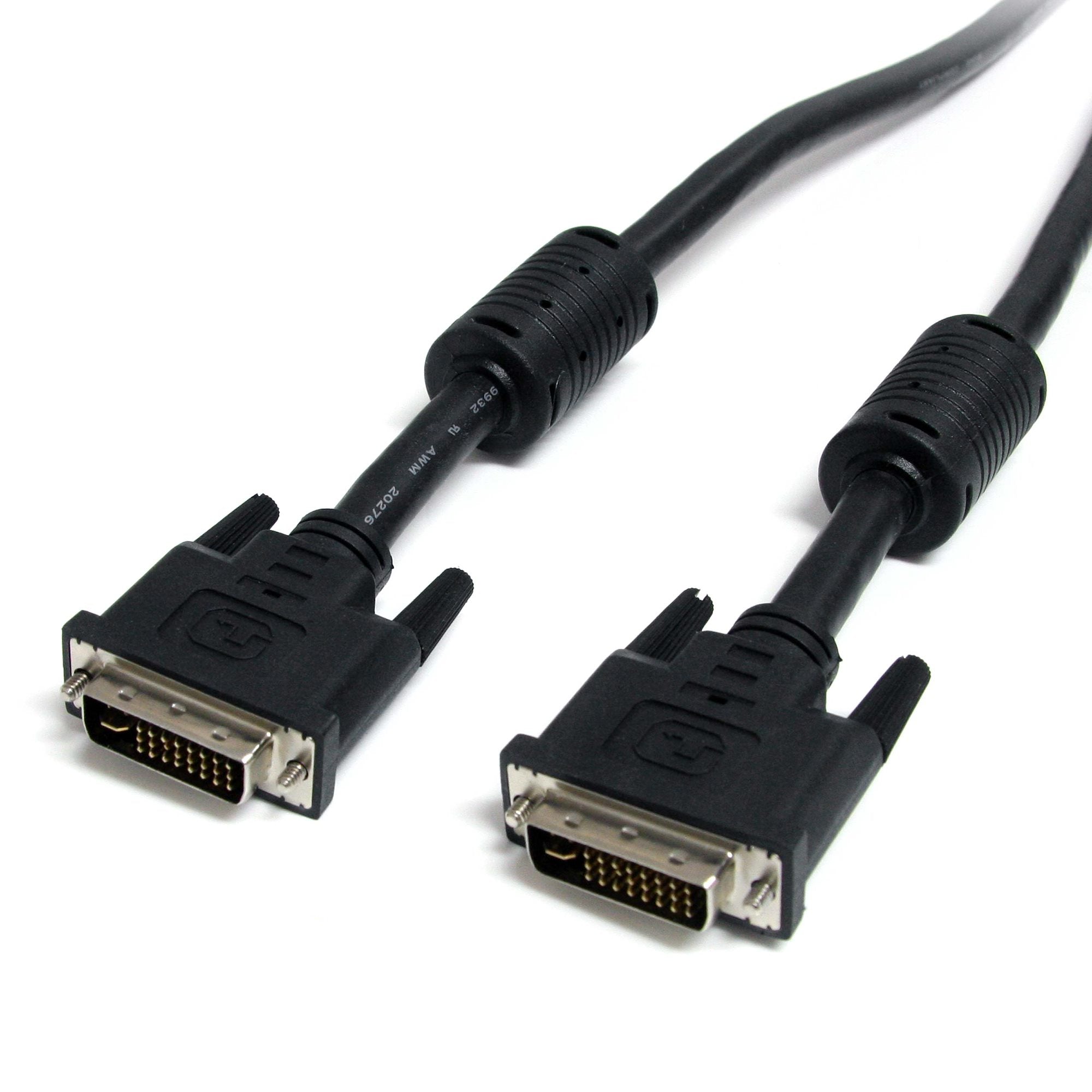 StarTech DVI-I Dual Link Male to Male Cable - 20ft - Black