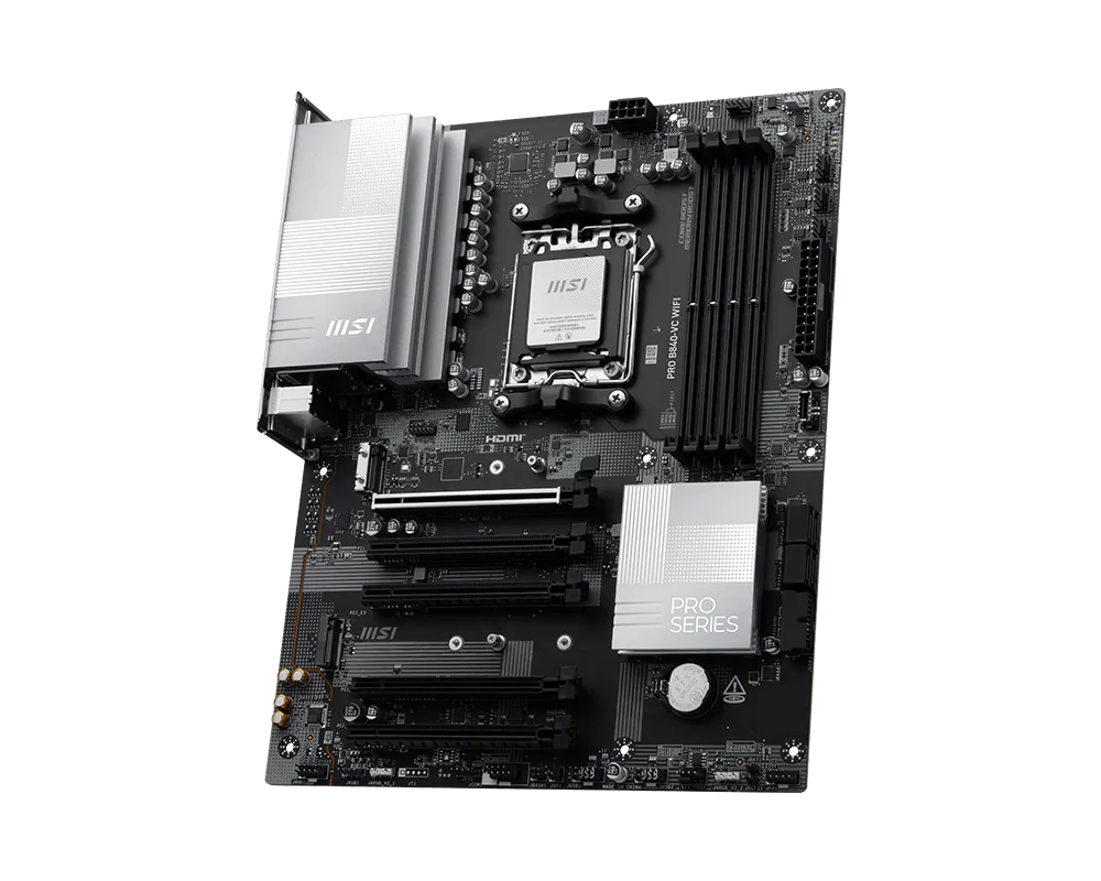 MSI B840 AM5 ATX Motherboard - DDR5, Wi-Fi 7, PCIe 4.0, 2.5G LAN