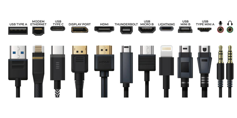 MICROTRUCS - The different types of plugs and ports