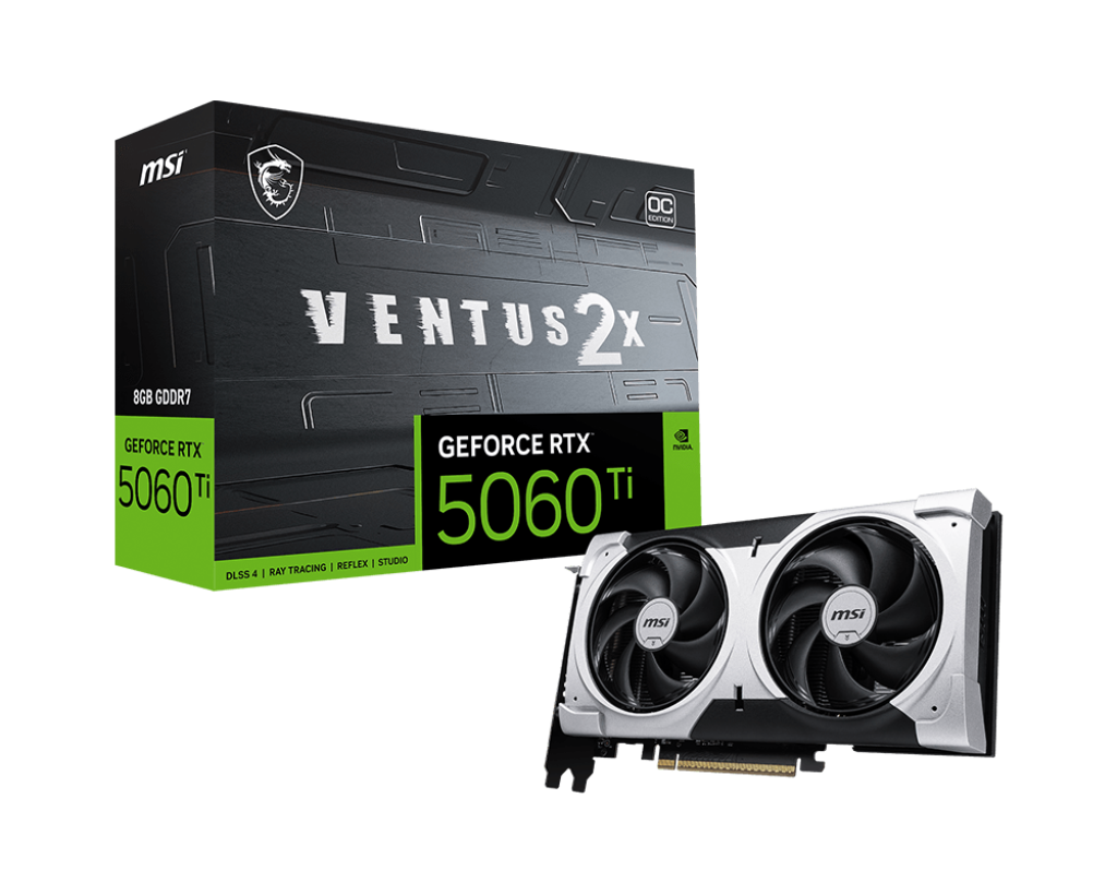 MSI RTX 5060 Ti Ventus 2X OC PLUS - 8GB GDDR7