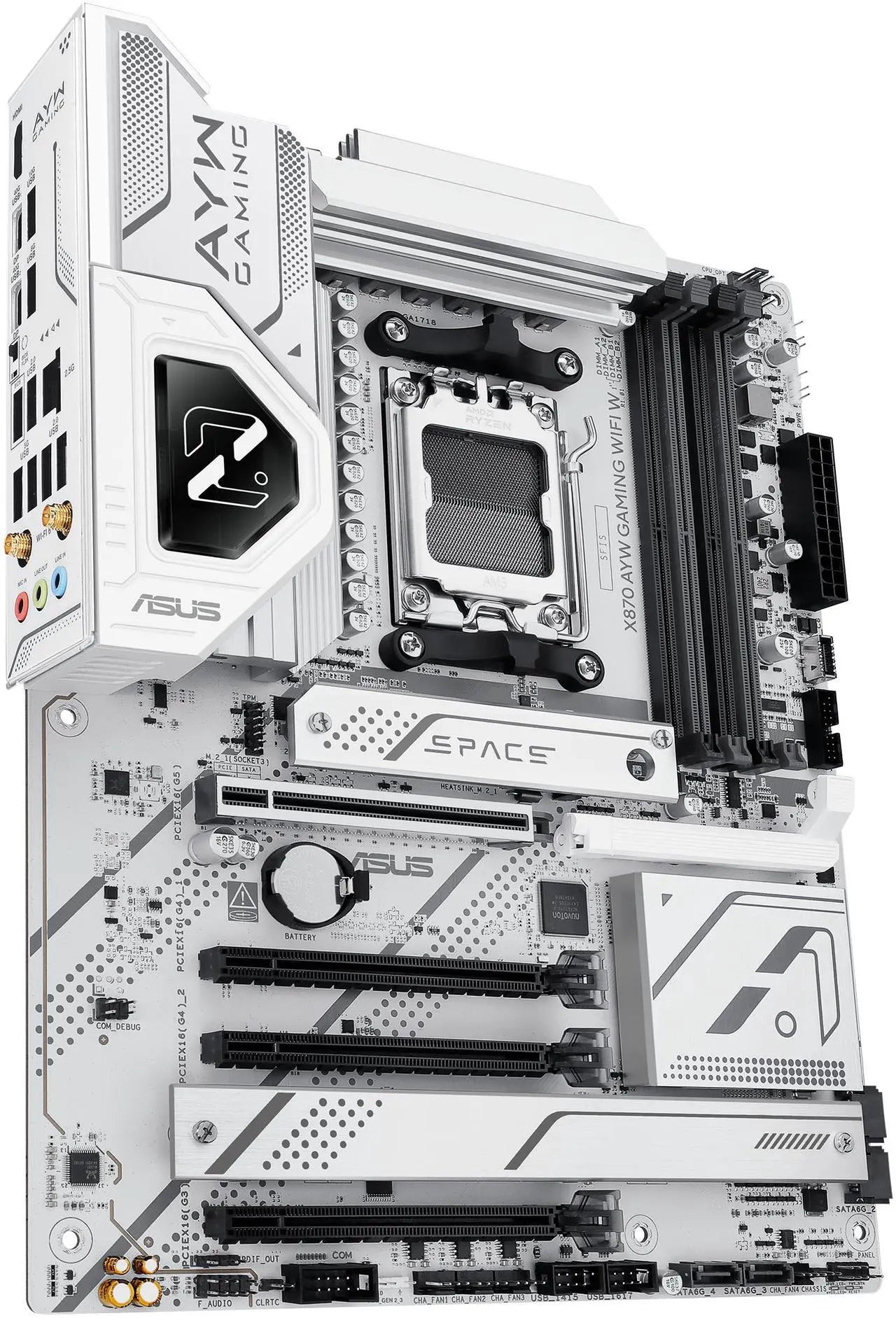 ASUS X870 AYW GAMING WIFI W AM5 ATX Motherboard - DDR5, PCIe 5.0, USB4, Wi-Fi 6
