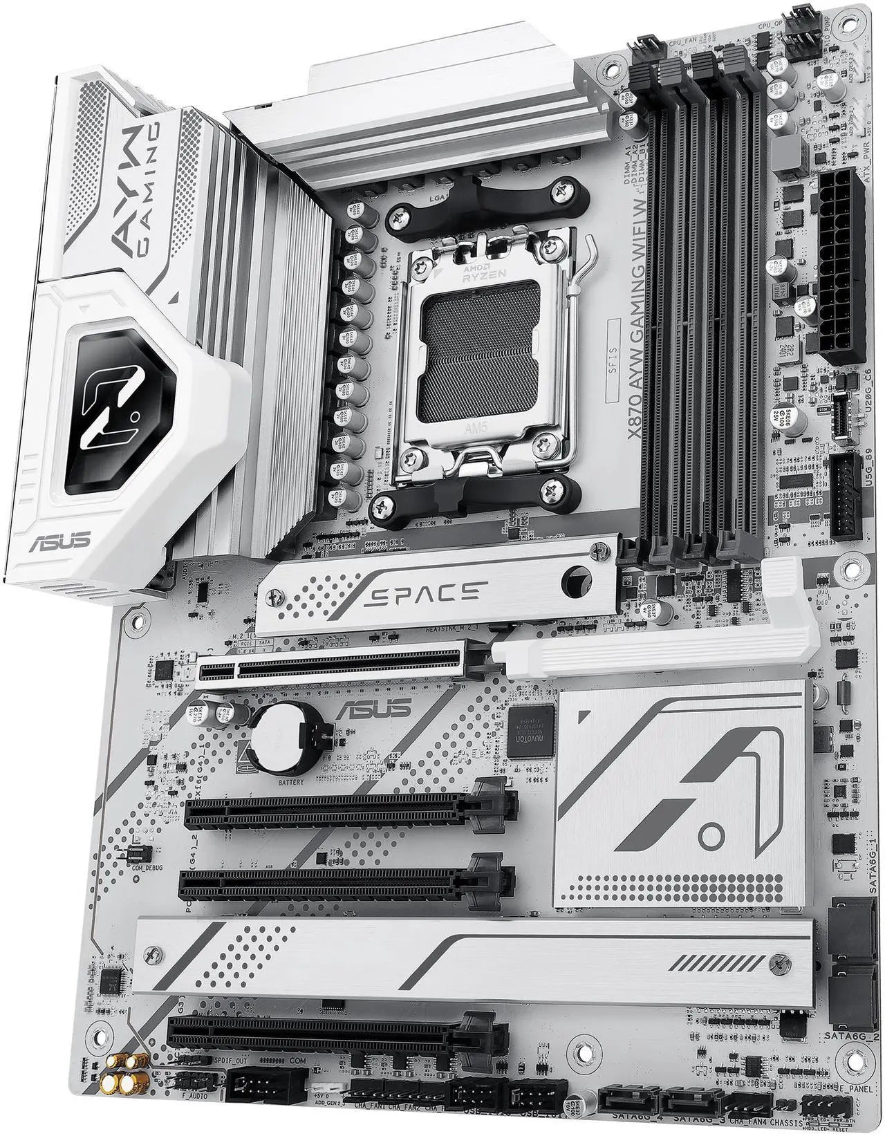 ASUS X870 AYW GAMING WIFI W AM5 ATX Motherboard - DDR5, PCIe 5.0, USB4, Wi-Fi 6