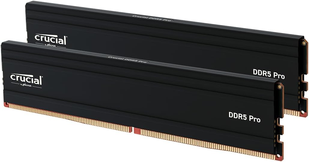 Crucial Pro DDR5 32GB (2x16GB) 5600MHz CL46 Desktop Memory Kit - CP2K16G56C46U5