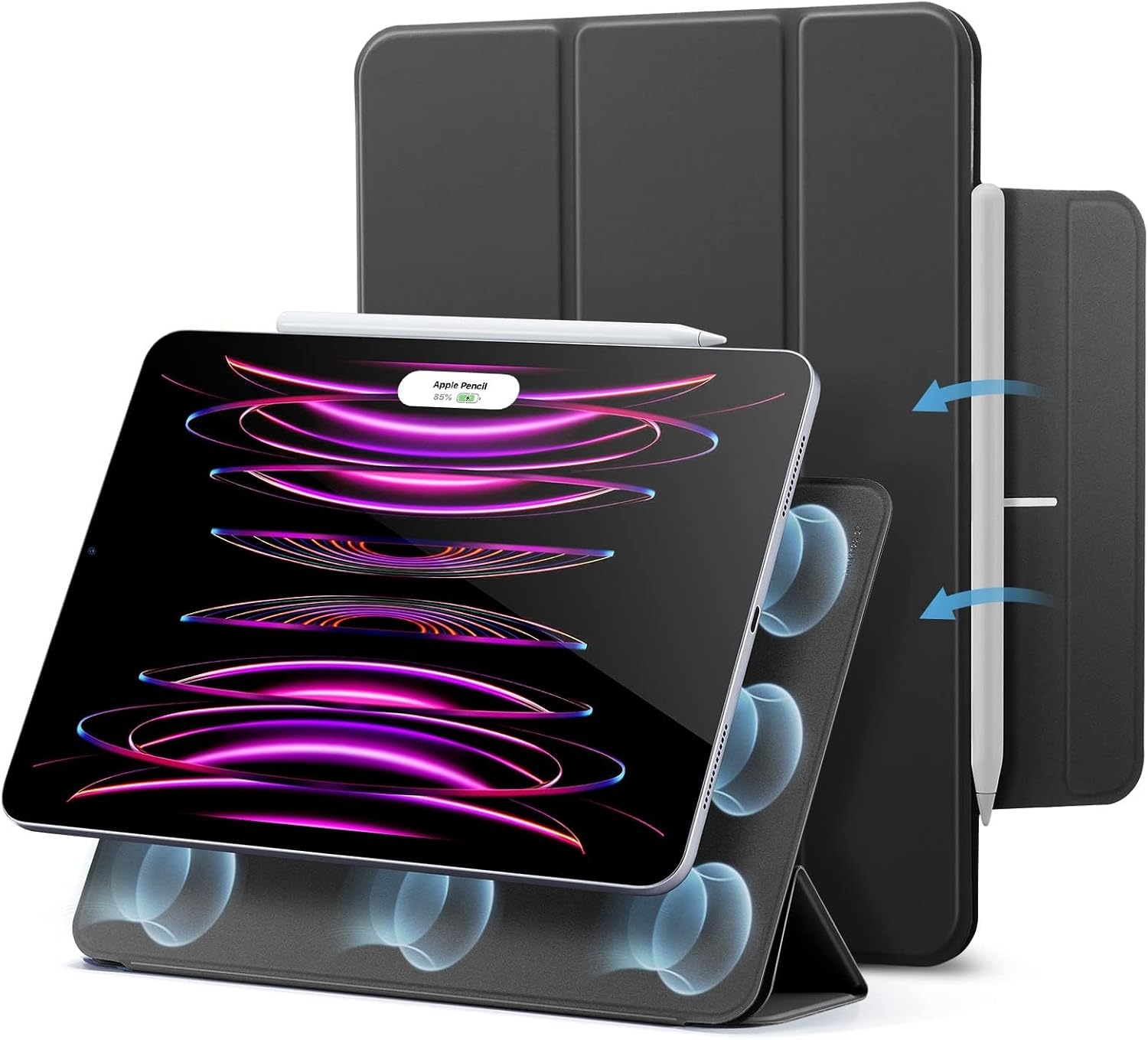 ESR Magnetic Case for iPad Pro 12.9" & iPad Air 13" – Black/White