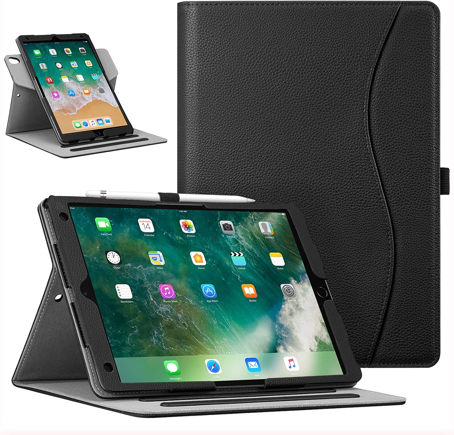 Fintie Étui pour iPad Air 3 10,5" / iPad Pro 10,5" – Multi-angle – Noi
