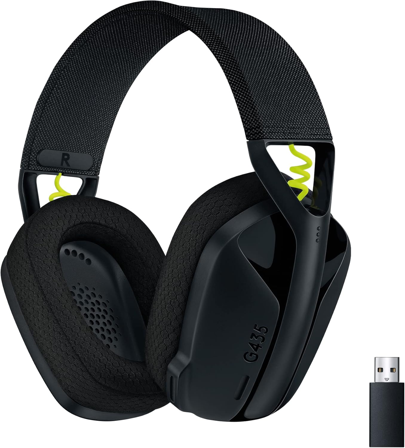 Logitech G435 Wireless Gaming Headset – LIGHTSPEED, Bluetooth 5.0, 40mm Drivers & 18-Hour Battery