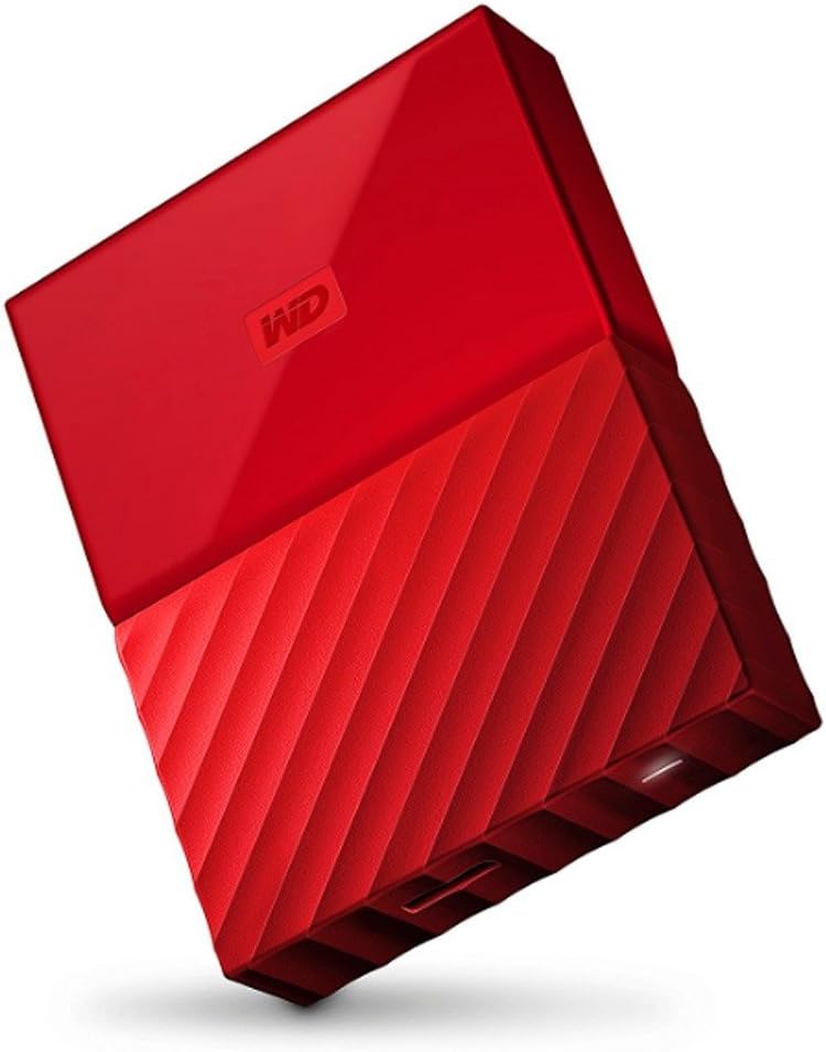 WD My Passport 2TB Portable External Hard Drive USB 3.0 – Red