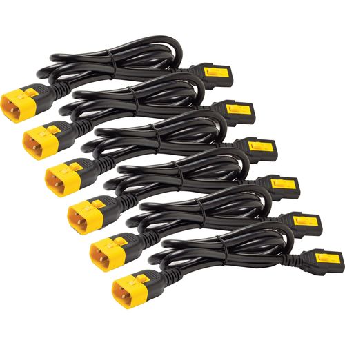 APC AP8704S-NA Locking C13 to C14 Power Cord Kit – 1.2 m – 6 Pack