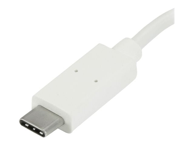 StarTech.com 4-Port USB-C Hub - 3x USB-A + 1x USB-C, 5Gbps, White | HB30C3A1CFBW