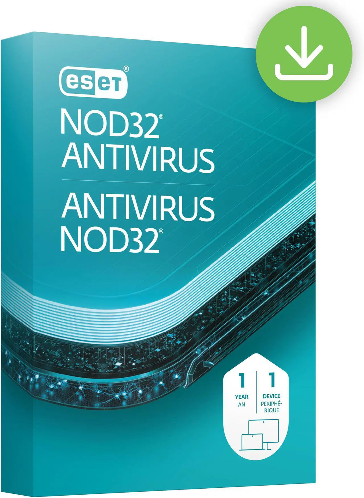 ESET NOD32 Antivirus – 1 Device – 1 Year – Digital License