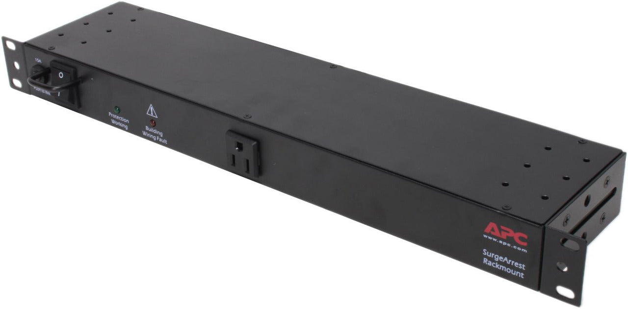 APC NET9RMBLK Rackmount SurgeArrest – 9-Outlet 120V 1700J Surge Protector