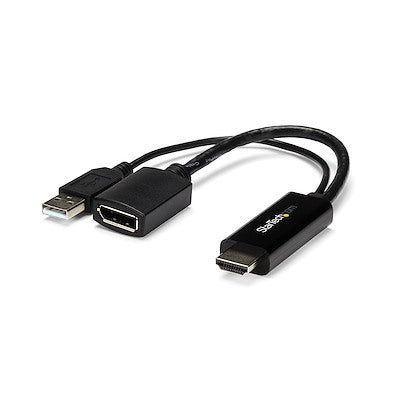 StarTech HDMI to DisplayPort Adapter 4K 30Hz – USB Powered