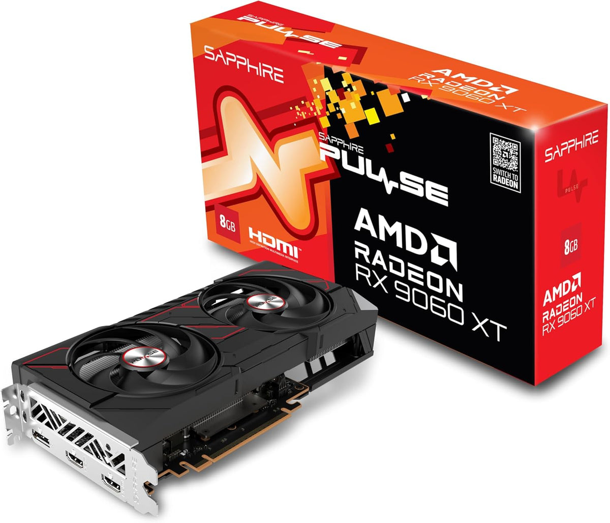 Carte graphique gaming Sapphire PULSE AMD Radeon RX 9060 XT 8 Go GDDR6