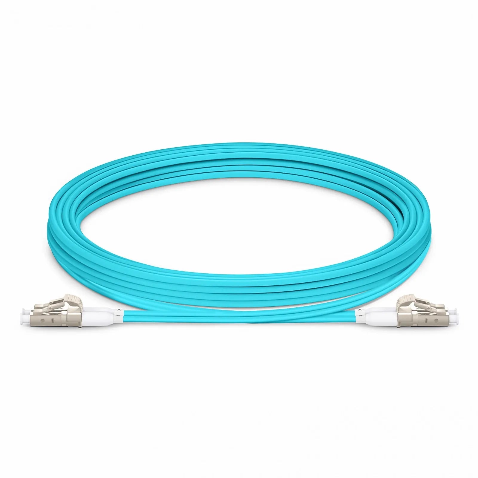 FS 3m OM4 Fiber Optic Patch Cable - LC UPC to LC UPC Short Boot Duplex