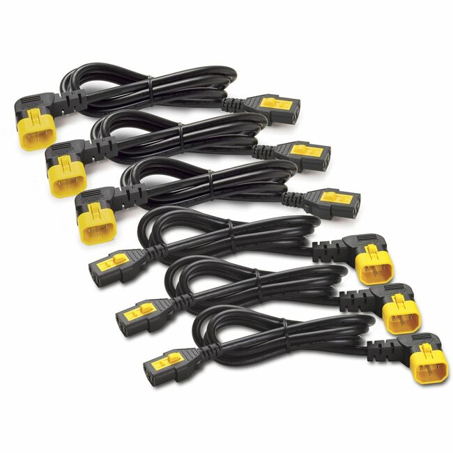 APC AP8706R-NA Locking C13 to C14 Power Cord Kit – 1.8 m – 6 Pack