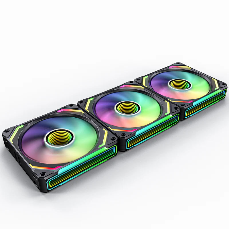 AsiaHorse COSMIQ UNI 120mm ARGB Case Fan Kit - 3 Pack | PWM RGB Cooling Fans with Controller