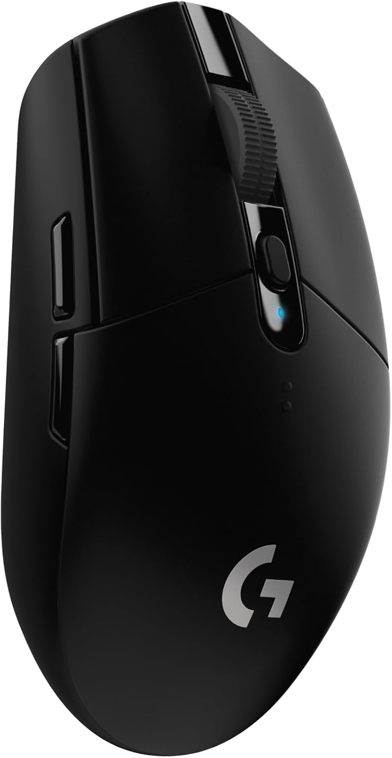 Logitech G305 LIGHTSPEED Wireless Gaming Mouse - HERO 12K Sensor, 12,000 DPI, 6 Programmable Buttons, Black